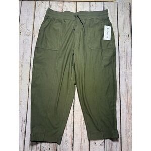 Athleta Farallon Weekender Pants Womens Size 1X Green Jogger NWT